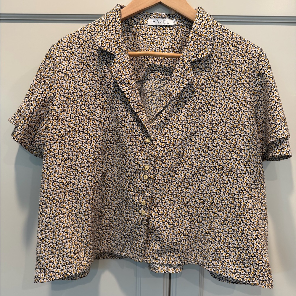 Princess Polly Short Sleeve Button-Down Floral Shirt